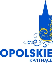 Logo Urzędu Marszałkowskiego Województwa Opolskiego (Opolskie Kwitnące) - partner MKS Smyk Prudnik